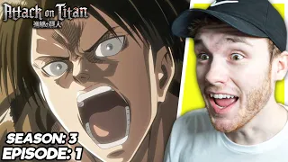 WHO IS KENNY?! Attack on Titan Ep. 1 (Season 3) REACTION