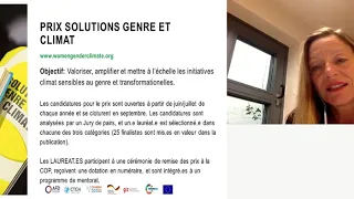 Gender Just Climate Solutions Awards 2019 - Information Session [FRENCH]