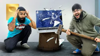 DESTROYING CHAPATI'S $2000 EXPENSIVE LAPTOP  *GONE WRONG*