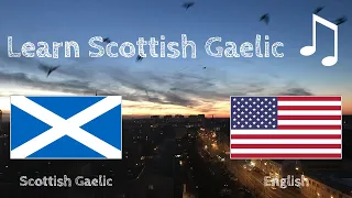 Learn before Sleeping - Scottish Gaelic (native speaker)  - with music