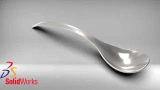 Solidworks Tutorials # 41 Solidworks Surface Tutorial | How to make Spoon in Solidworks.