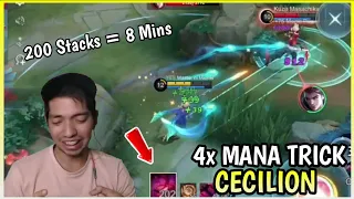 Mana Tricks to Get More Stacks on Cecilion with New Emblem | Cecilion Gameplay | MLBB