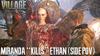 RESIDENT EVIL Village Miranda "Kills" Ethan Scene in Third Person View (Side POV)