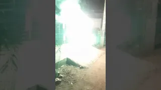 multi color crackling fountain (Supreme fire works)