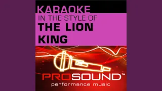 Can You Feel The Love Tonight (Karaoke Instrumental Track) (In the style of Lion King)