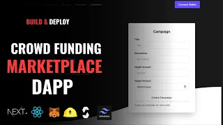 Build & Deploy Crowd Funding Marketplace Dapp Using NextJs, Hardhat, MetaMask, Solidity & Tailwind