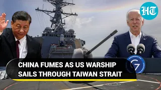 China warns USS Benfold as it transits Taiwan Strait; Calls US destroyer ‘maker of risks’