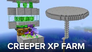 Minecraft EASY Creeper XP Farm - 3100 Gunpowder Per Hour!