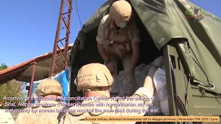 Russian military brings aid to rural Aleppo, 17 Nov 2020