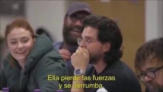 Kit Harington lee por primera vez el guion del ultimo episodio!! (subtitulado Español)