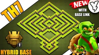 New Ultimate TH7 HYBRID/TROPHY[defense] Base 2019!! Town Hall 7 Hybrid Design With BASE Link - COC