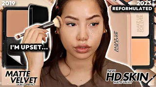 THEY CHANGED IT! MAKE UP FOR EVER HD SKIN MATTE VELVET POWDER FOUNDATION REVIEW