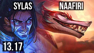 SYLAS vs NAAFIRI (MID) | 9/0/4, Legendary, 500+ games | NA Master | 13.17