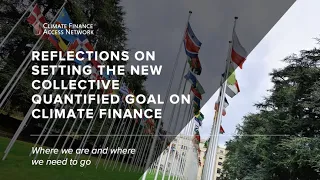 Webinar: Reflections on Setting the New Collective Quantified Goal on Climate Finance