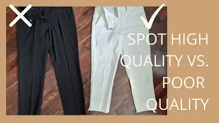 How to Identify High Quality vs. Poor Quality Clothing | Slow Fashion