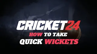 CRICKET 24 - HOW TO TAKE QUICK WICKETS? @MrBeast @MrBeastGaming @VanossGaming@vegetta777