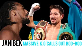 Janibek Alimkhanuly MASSIVE K.O WIN Calls out Demetrius Andrade & Jermall Charlo but NOT GGG HUH!!