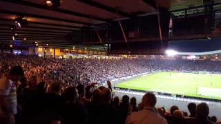 Scotland vs Germany half time sing along fans at football