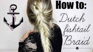 HOW TO: Dutch Fishtail Braid tutorial | Step by Step | Valerie Pac