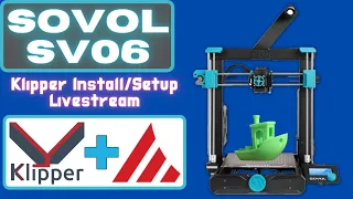 Klipperize the Sovol Sv06  #livestream #3dprinting #3d