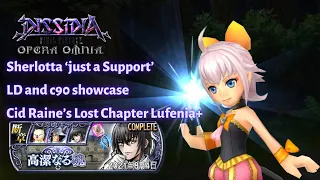 Sherlotta 1st to break HP DMG Ceiling?!! | LD c90 showcase | Cid Raine LC Luf+ [DFFOO JP - Vol#16]