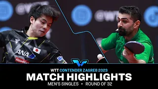 Noshad Alamiyan vs Yukiya Uda | MS R32 | WTT Contender Zagreb 2023