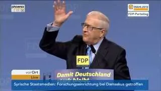 Rede von Rainer Brüderle auf dem FDP-Parteitag - VOR ORT vom 05.05.2013