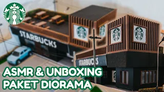 ASMR unboxing Packet Diorama Starbuck | Starbucks miniatur
