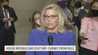 House GOP ousts Trump critic Liz Cheney from top post