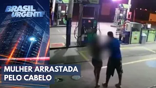 Mulher é espancada por homem em posto de combustíveis