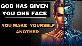 GOD HAS GIVEN  YOU ONE FACE AND YOU MAKE YOURSELF ANOTHER