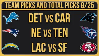 FREE NFL Picks Today 8/25/23 NFL Picks and Predictions