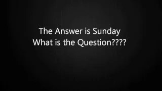 What's the question?  Sunday - Father's Day radio phone call