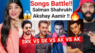 Battle of Celebrity - Shahrukh Khan Vs Salman Khan Vs Aamir Khan Vs Akshay Kumar Reaction video!!