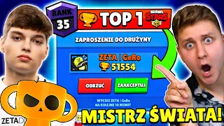 🏆NAJLEPSZY GRACZ (TOP1) na ŚWIECIE zaprosił mnie do GRY 1VS1! *Mistrz Brawl Stars vs NOOB Da Mian!😲*