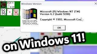 Running Windows NT 3.1 apps on Windows 11!