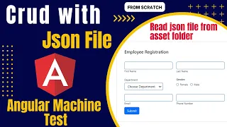 Angular CRUD operation using JSON file | Read Json File | Angular project