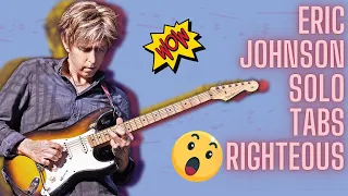 Eric Johnson Guitar Tab - Righteous Live In Austin - Pentatonic Licks