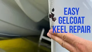 How to- Gelcoat Repair- Keel- From Trailer or Sandbar Damage