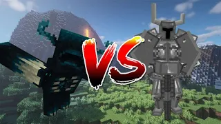 Minecraft Warden vs Ferrous Wroughtnaut