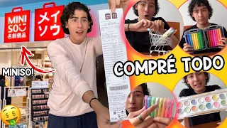 COMPRÉ TODA la PAPELERIA de MINISO para probarla 😈👍 | Leo Study