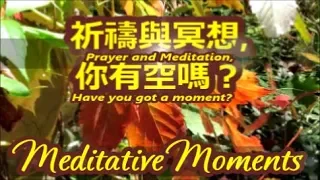 Meditative Moment Christian - 祈禱與冥想, 你有空嗎 - Chinese English  -1-    Music ANZAN   Petals of Wisdom