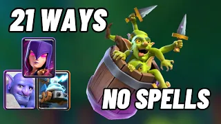 21 Ways to Counter Goblin Barrel WITHOUT SPELLS  -  Clash Royale