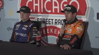 NASCAR DRIVERS REACT TO SHANE VAN GISBERGEN WINNING THE CHICAGO STREET RACE