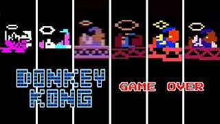 Evolution Of Mario's Death Through Donkey Kong Versions! (1981) + All Game Over