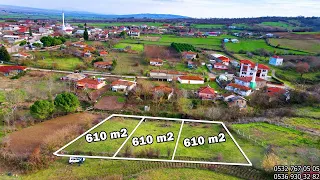 975- Gönen Bayramiç'te Muhteşem 610 m2 / 3 Adet Arsa