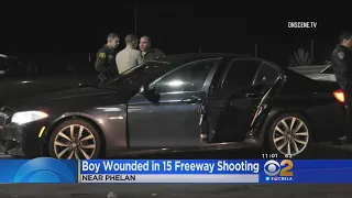 Search For Gunman As Boy Shot On Freeway Fights For His Life