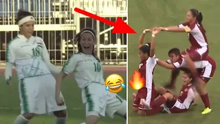 الفرق بين احتفال لاعبات الأجانب ولاعبات المنتخب العراقي 😂🔥 | مع اغنية طارش رحت للبصرة 😁👌🏻