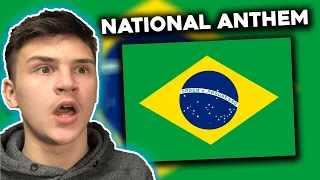 British Guy Reacts To Brazil National Anthem ! |🇬🇧UK Reaction