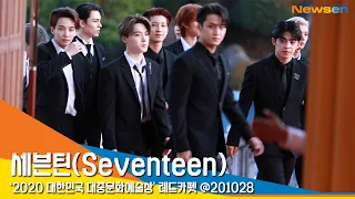 세븐틴(Seventeen), '레드카펫을 꽉 채운 매력' (2020대중문화예술상) #NewsenTV